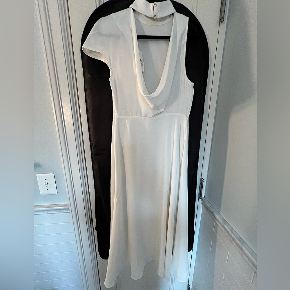 IVORY C/MEO COLLECTIVE AUGMENT DRESS! Brand new with tags! Size M, USA 6. NWT - Picture 6 of 10
